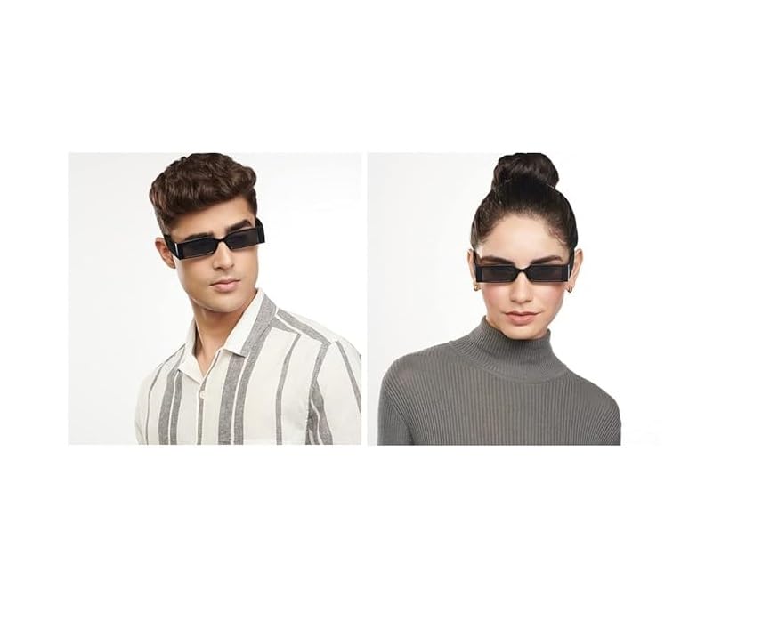 Image of Unisex Stylish Round Sunglasses | TAC Polarized Lens | 100% UV Protection | Men & Women Driving Bikes, Outdoor Sports, Hiking & Travel Eyewear (black sunglass)
