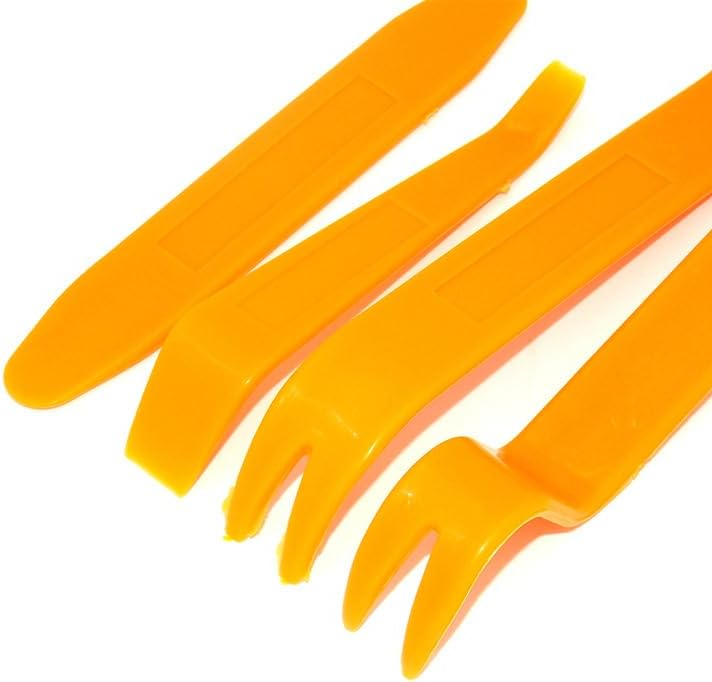 4-Piece Car Audio Removal Kit - Plastic Pry Tools for Door Panels, Trim & Stereo, Scratch-Resistant (1)