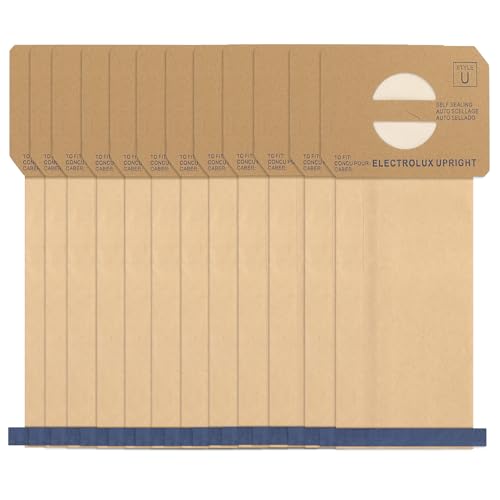 Image of 12 pack Upright Style U Vacuum Cleaner Bags made to fit for Electrolux