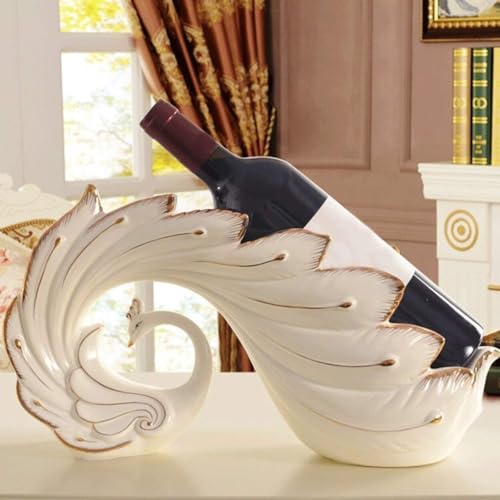 Soporte para botellas de vino de resina elegante miniatura 6
