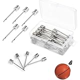 Mirhua ステンレス鋼製 空気 針 空気入れ 針 ハリ ボール用 替え針 ニードル 空気入れ 空気膨張ピン ハンドポンプ 使いやすい 多機能 金属 交換 耐久性 10本