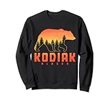 kodiak alaska bear pride escursionismo campeggio vintage felpa
