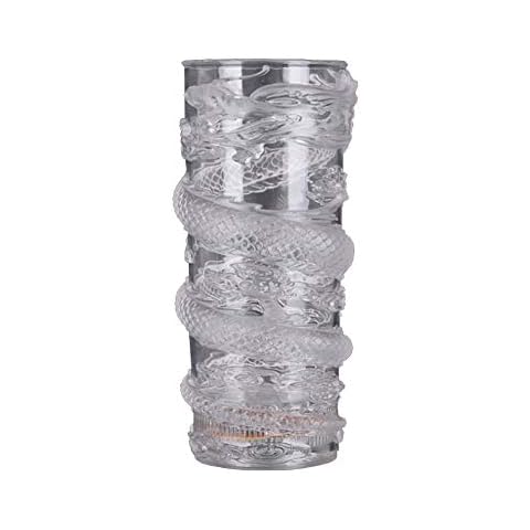 hearsbeauty Beer Glass, Water Sensor Colour Changing LED Chinese Dragon Design Cup Drinkware Party Bar Club Appliance Cover