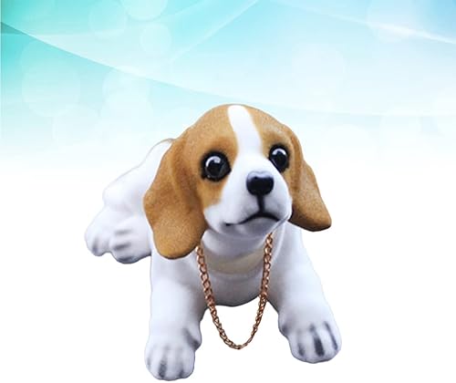 Miniatura 7 de BESPORTBLE Tablero de instrumentos de perro de animal decoración de perro de escritorio, cabeza agitada, muñecos de perro, estatua para el hogar,