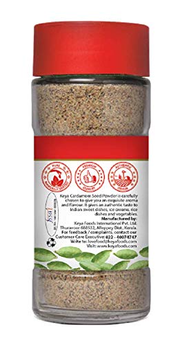 Image of Keya Cardamom Seed Powder 50gm | Only Seeds No Husk | Elaichi Powder | Exotic Spices | Aromatic, Finely Ground, Non-GMO | Ideal for Exquisite Flavoring | 50g (Pack of 2)