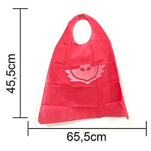 Fantasia Pj Masks Infantil Kit com Capa e Máscara Corujita