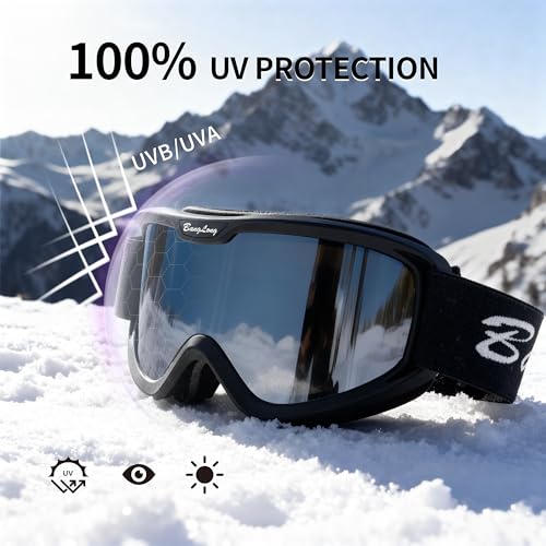 BangLong Ski Goggles, Snowboard/Snow Goggles Anti Fog UV Protection Design for Men Women Skiing, Skating,Snowmobilet,Youth - Image 7