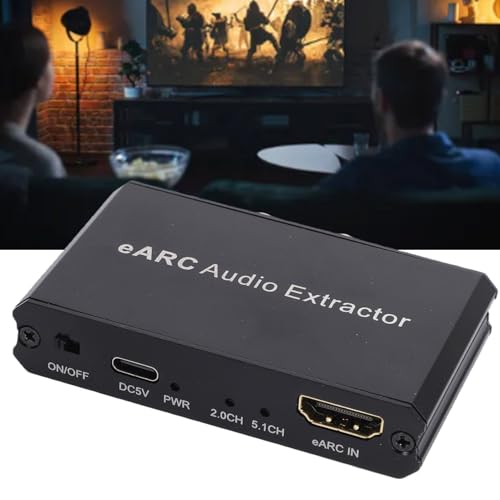 Solución audio TV sin salida jack con extractor HDMI eARC ARC a óptico 6