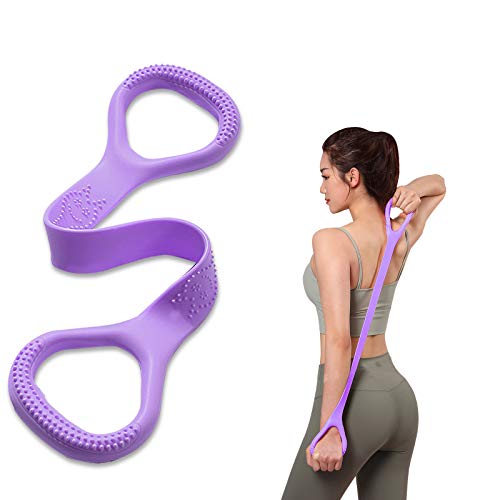 Fascia Per Esercizi A Forma Di 8 – Elastico Per Yoga, Pilates E Fitness, Banda Di Resistenza Per Allenamento E Stretching