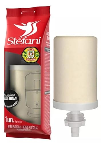 Generic Brazilian Stéfani Traditional ceramic water filter, 1 Count (Pack of 1), White