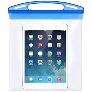Pochette Étanche pour Tablette IPX8, Housse Universelle en Plastique 28x23.5cm, Sac de Transport Sec pour Plongée, Natation, Plage, Écran Tactile Transparent Compatible
