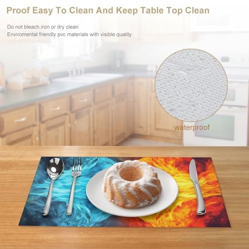 Sets de table anti-chaleur de qualité supérieure en PVC - 5