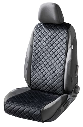 WALSER Premium Sitzauflage Auto Luxor aus edel abgestepptem Velours-Material, 1 Sitzschoner Auto für Sitzfläche und Lehne… – Ansicht 1