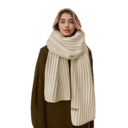 Boaisdus Winter Chunky Knitted Scarf Women's & Men...