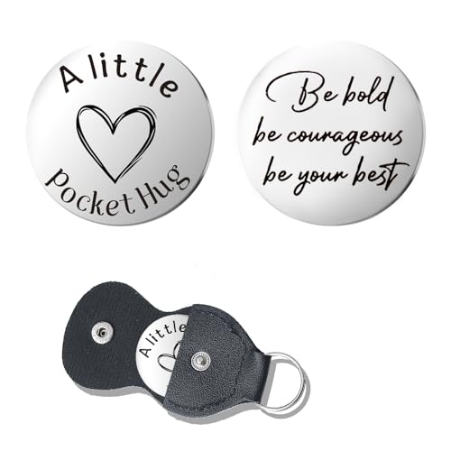 Yaozeio Inspirational Motivational Keychain for Daughter Son Granddaughter Grandson Sister Niece Wife Girlfriend Best Friend Nephew Coworker - Be Hold Stainless Steel Unisex-Adults