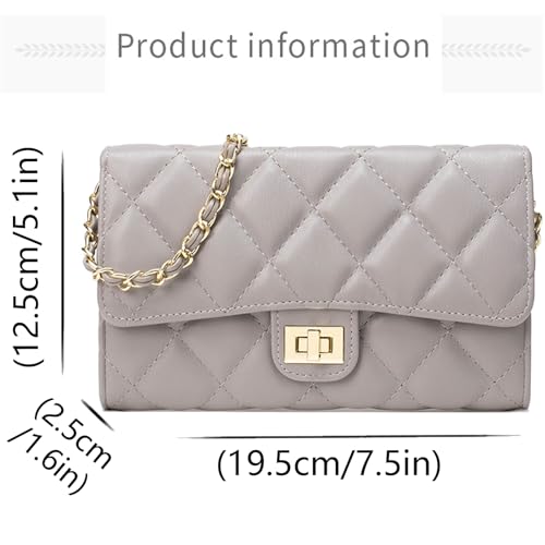 Image of Farcauo Small Purses for Women Quilted Crossbody Bags Ladies Trendy Shoulder Handbags Quilted Purses Women