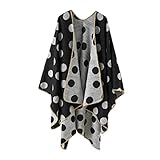 Watreketal Cárdigan de invierno con frente abierto, poncho para vestido de noche, chal suave y cálido para boda, novia, dama de honor, regalo de invierno, chal cálido para mujer, formal, ligero para