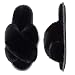 Pantofole Donna Peluche Warmer Scarpe Pelliccia Artificiale Pantofole Ciabatte da Casa(Nero JC,40/41 EU)