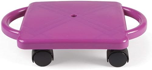 Miniatura 2 de Hand2Mind Patinete de interior morado con asas de seguridad para niños de 6 a 12 años, patinete de plástico para suelo