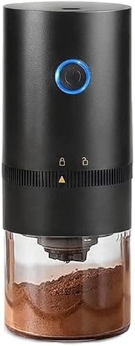 IEASE kfj - Máquina de expreso eléctrica molinillo de café automático máquina de espresso portátil para cafetería hogar viajes USB recargable