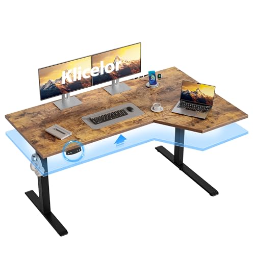 Klicelor L Shaped Standing Desk 55 x 31.5 Inch