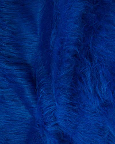 The Prop store Fur Rug for Photography for Baby Background (140x160cm)-Dark Royal Blue