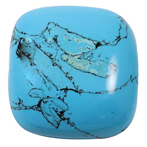Cabochon octogonal turquoise de laboratoire à la coupe parfaite et éclat intense 44,85 ct