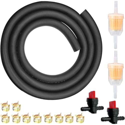ZAMDOE 6mm Manguera de Combustible 60 cm Línea de Manguera de Gasolina para Tractores cortacésped Generadores de Motor...