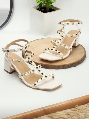 Image of iconics Women Comfortable Block Heel Square Toe Buckle fashion Sandal for Party, Wedding and Casual Use