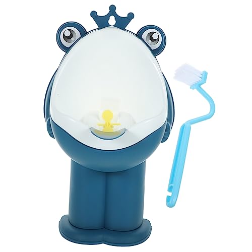 Totority 男の子用トイレトレーニング小便器 壁掛け式 幼児用プラスチック製 歳対象 転風車付き 粘着フック取り付け可能 漫画風デザイン