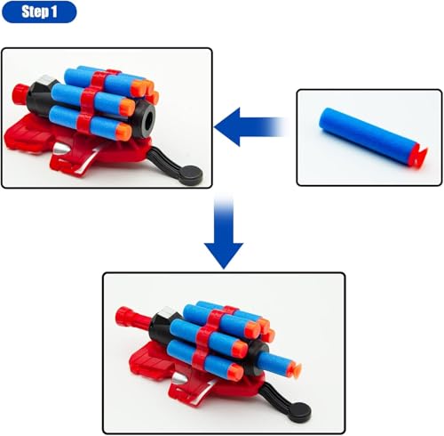 Image of Set of 2 Spider Web Shooters Toy Set, Superhero Glove Launcher, Safe Outdoor Action Toys for Kids, Halloween Christmas Birthday Party Gifts for Boys and Girls (AA, 2)