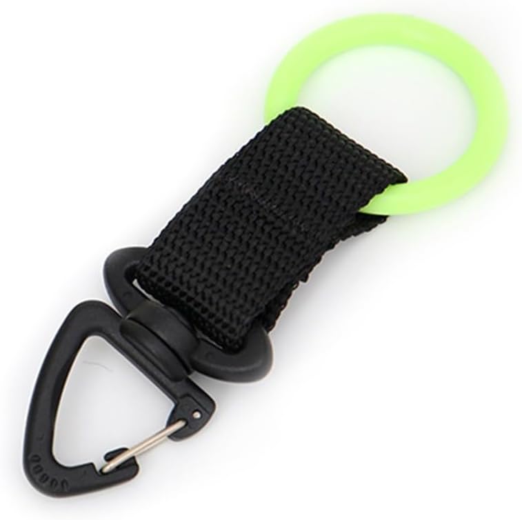 Scuba Regulator Holder, Elastic Silicone Retainer Clip, Secure Second Stage Mouthpiece Keeper for BCD Webbing, Diving Snorkeling Gear Accessory(Green)