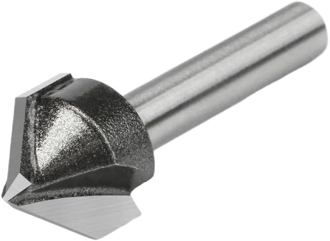 6.35/12.7mm Round Shank Countersink Drill Bit, 90 Degree V-Type Milling Cutter, Engraving Chamfering Tools 1pc(6.35X19.05mm)