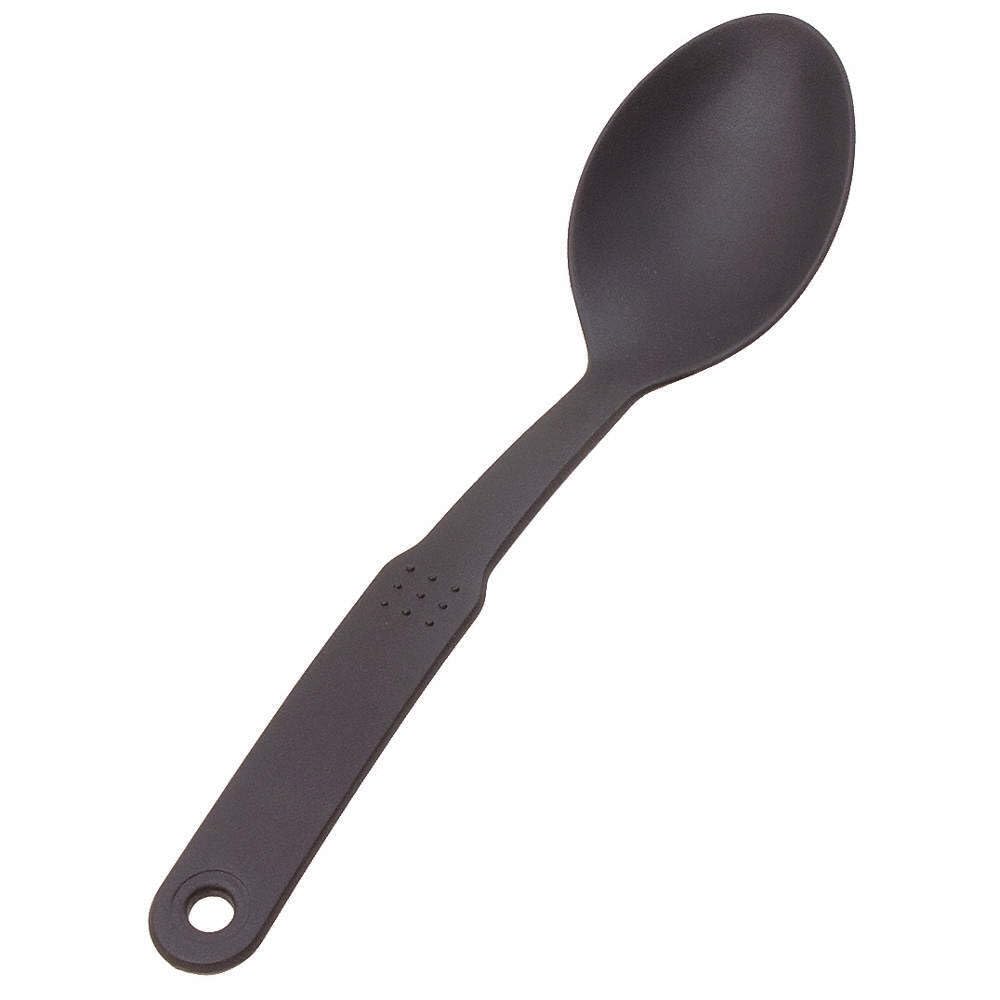 For CRESTWARE NY8 Serving Spoon,12 in L,Black 45GJ43
