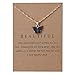 Rrdaily 9 Pcs Dainty Colorful Butterfly Pendant Necklace Set for Women,Bohemian Acrylic Butterfly Chain Necklace Cute Jewelry Gift (Style#B-gold card)