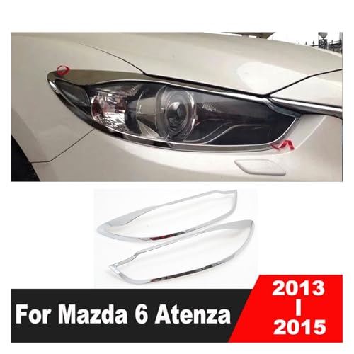 Párpados faros delanteros Mazda 6 Atenza 2013 2014 2015 cejas ABS 5