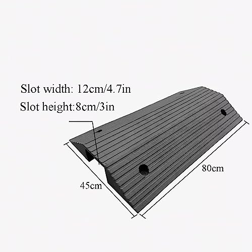 Rampa para silla de ruedas portátil de umbral y rampas de bordillo 3