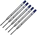 5 - Monteverde Capless Gel Ballpoint Refill to Fit Parker Ballpoint Pens, Bold Point (Bulk Packed) (Blue)