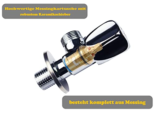 Lazardo Eckventil Abgang 1/2 Zoll Schnellverschluss Regulierventil