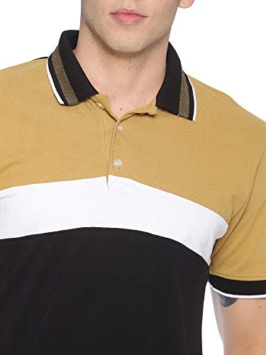 Image of ADRO Men's 100% Cotton Regular Fit Polo T-Shirt