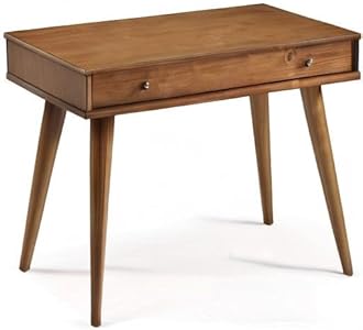 Jangid Handicraft Solid Sheesham Wood Study Table for Adults | Computer Table for Home | Wooden Writing Desk | Office Table for Office Work | Work from Home Table with 1 Big Drawer Storage | Brown