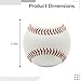 BOSREROY 12 Pack Junior Training Baseballs, 7 Cm Soft Baseballs, Pu Material, White Balls with Red Stitching, Includes Mesh Bag, Parent-Child Interaction