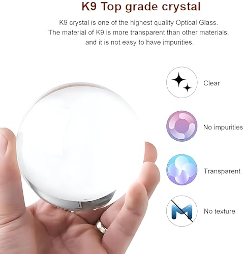 Image of 3D Crystal Ball Night Light with Wooden Base, Aesthetic Clear LED Lamp for Home and Bedroom Touch Switch, Warm Light for Kids and Teens Perfect Birthday & Anniversary (Dolphin Lamp)