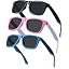 3pack-black+purplepink/Black+blue/Black