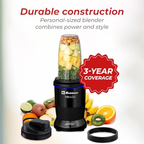 Image of Koblenz Mix&Go Personal Blender, 1000W, 30 oz, Black, BKM-800
