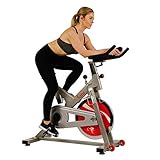 Sunny Health & Fitness Indoor Exercise Stationary Cycle Bike with 44 LB Inertia Flywheel, Smooth Chain Drive, Felt Resistance, 265 Max Weight - SF-B1110/S