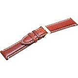 Morellato Cinturino in pelle per orologio da uomo ROUSSEAU A01U3496926086CR22, Colore: arancione.