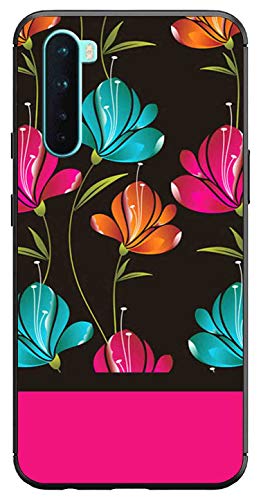 Image of Amazon Brand - Solimo Designer Floral Design Printed Soft & Flexible Hybrid Back Case Mobile Cover for OnePlus Nord