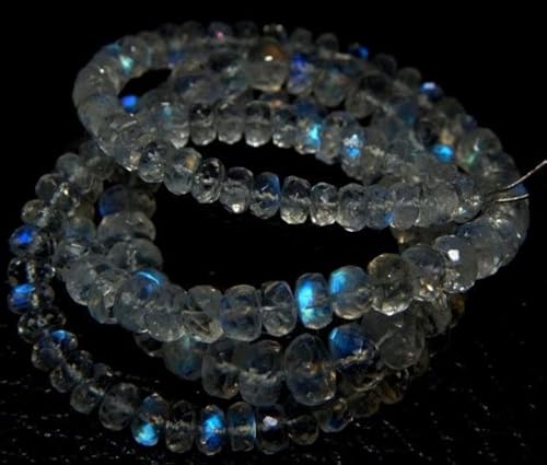 Perles tanzanite naturelle pour enfilage et confection collier unique