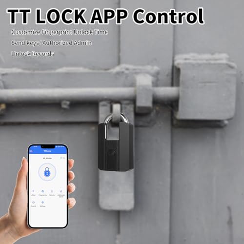 Cadenas robuste à digitales avec application serrure intelligente étanche - 5